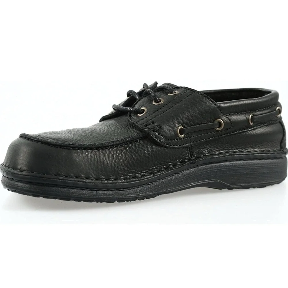 Footprints By Birkenstock Southport Black Leather Shoes Mens 9 Women's 11 NWOT